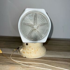 Mid-Century Star Wall Mounted Bathroom Light Fixture w/Outlet/Chain Painted Base